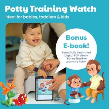 Potty Training Watch for Kids V2 – A Water Resistant Toilet Reminder Device for Boys & Girls to Tr...