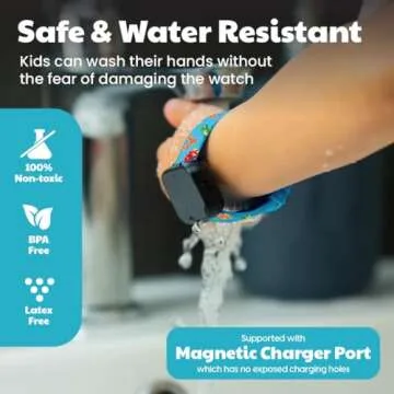 Potty Training Watch for Kids V2 – A Water Resistant Toilet Reminder Device for Boys & Girls to Train Your Toddler with Fun/Musical & Vibration Interval Reminder with Potty Training eBook (Dino)