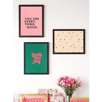 ban.do Rough Draft Mini Spiral Notebook with Saying, 8.5" x 6.75" with Pockets and 160 Lined Pages, Be Nice