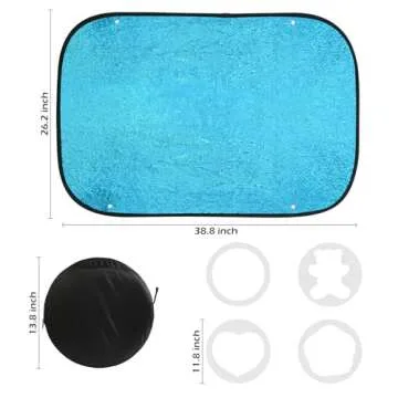 Reversible Sequin Sensory Wall for Kids, 39x27 In