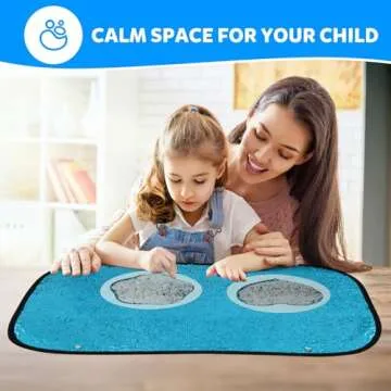 Reversible Sequin Sensory Wall for Kids, 39x27 In