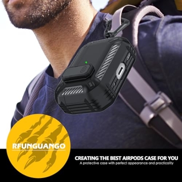 RFUNGUANGO AirPods Pro 2nd Gen Hard Case & Kit