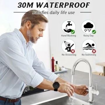 Men's Waterproof Minimalist Watch with Leather Strap