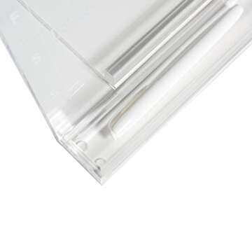 RUSSELL+HAZEL Acrylic Weekly Calendar Tablet, Clear Design