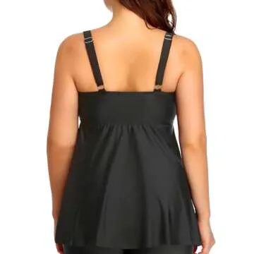 Yonique Plus Size Tankini Tops for Women – Stylish Swimwear