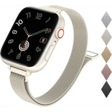 Stylish Slim Milanese Loop Apple Watch Band for Women