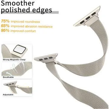 Stylish Slim Milanese Loop Apple Watch Band for Women