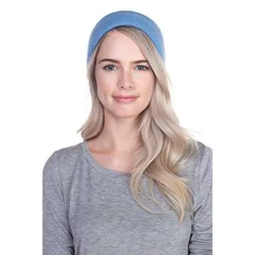 Beanie Men Women - Unisex Cuffed Plain Skull Knit Hat Cap, Sky
