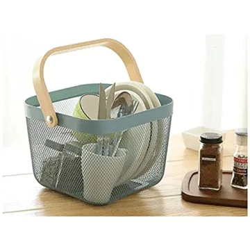 Multi-functional AJIODA Metal Mesh Storage Basket for All Settings