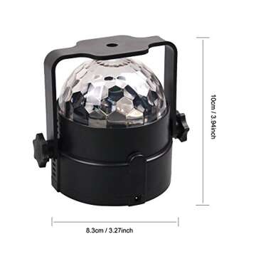 Sound Activated Disco Ball Lights with Remote Control