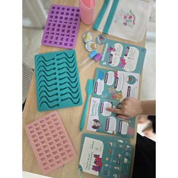 Tovla Jr. Ultimate Gummy-Making Kit for Kids – Real Fun DIY Candy Kit, STEM Activity for Ages 4+, Visual Learning Gummy Molds & Tools