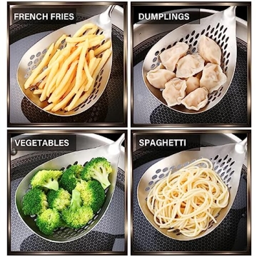 KAYCROWN Skimmer Slotted Spoon for Effortless Cooking