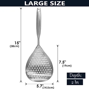 KAYCROWN Skimmer Slotted Spoon for Effortless Cooking