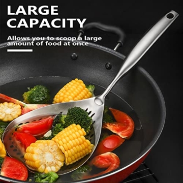 KAYCROWN Skimmer Slotted Spoon for Effortless Cooking