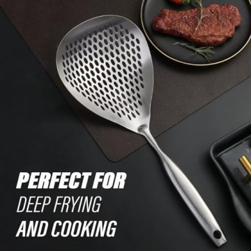 KAYCROWN Skimmer Slotted Spoon for Effortless Cooking