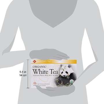 Uncle Lee’s Organic White Tea - Premium Tea for Everyday Wellness, Low Caffeine, Antioxidant-Rich White Tea Bags, Individually Wrapped, 100 Count
