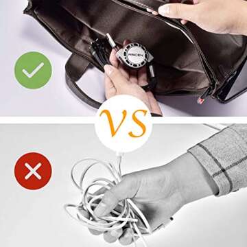 2Pack Multi Charging Cable, 4 in 1 5Ft Retractable iPhone Charger Cable, Multi Charging Cord, Retractable USB Cable with iP/Type C/Micro USB Ports for iPhone16/15/14 Series/Cell Phones/Samasung & More