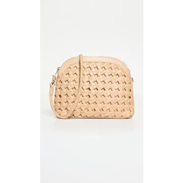 Bembien Carmen Woven Leather Crossbody Bag Caramel Tan