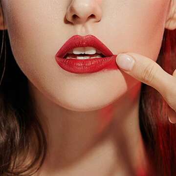 MAANGE 6 Colors Matte Lipstick Set Waterproof Long Lasting Liquid Lip Gloss Set Makeup 6Pcs Kit