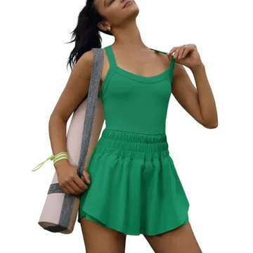 Nirovien Women’s Tennis Dress Skort Exercise Jumpsuit Outfit