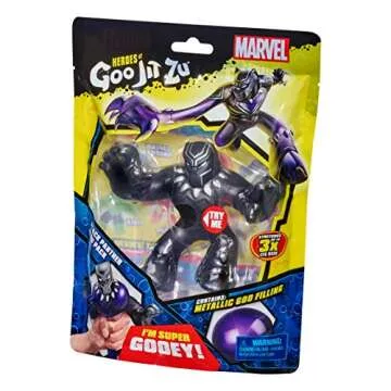 Black Panther Heroes of Goo Jit Zu Action Figure - Multicolor