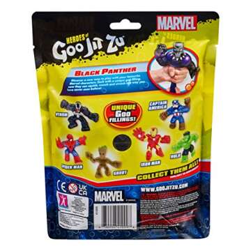 Black Panther Heroes of Goo Jit Zu Action Figure - Multicolor