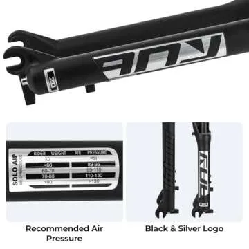 BOLANY 20inch Fat Bike Suspension Fork 135mm Travel