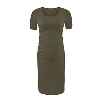 Soft Stretchy Peauty Maternity Dress for Baby Shower