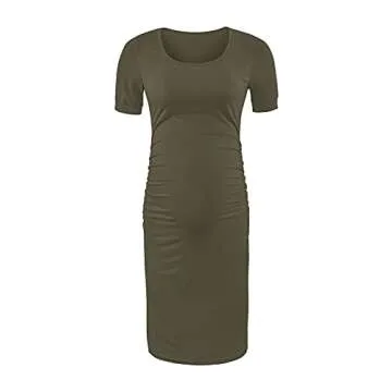 Soft Stretchy Peauty Maternity Dress for Baby Shower