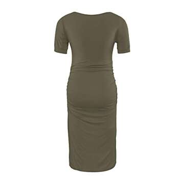 Soft Stretchy Peauty Maternity Dress for Baby Shower