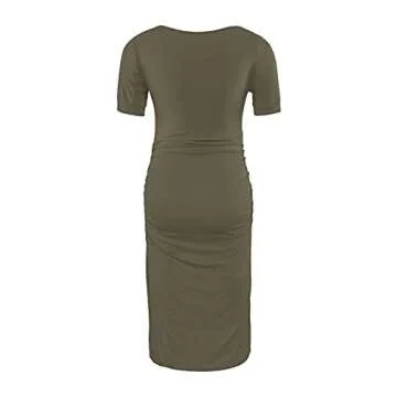 Soft Stretchy Peauty Maternity Dress for Baby Shower