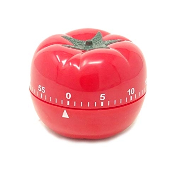 yueton Kitchen Craft Mechanical Wind Up 60 Minutes Timer 360 Degree Rotating Tomato Shape Kitchen Co...