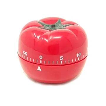 yueton Kitchen Craft Mechanical Wind Up 60 Minutes Timer 360 Degree Rotating Tomato Shape Kitchen Co...