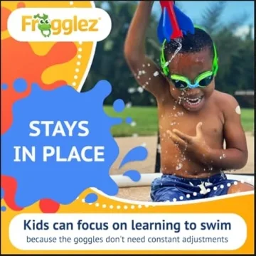 Frogglez Kids Swim Goggles | Pain-Free, Leakproof, UV Protection