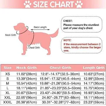 EMUST Dog Winter Jackets, Small/Medium/Large Dog Coat for Winter, French Bulldog Clothes for Dogs, Winter Jacket for Large Dogs, 7 Sizes 13 Colors (X-Large(Pack of 1), Pink)