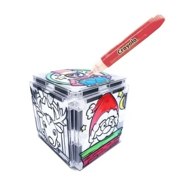Crayola Holiday Magnetic Tiles STEM Learning Travel Toys