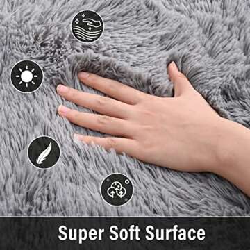 Merelax Fluffy Round Rugs for Kids & Nursery Decor