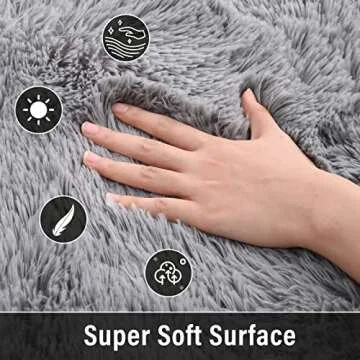 Merelax Fluffy Round Rugs for Kids & Nursery Decor