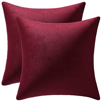 DEZENE Cozy Velvet Pillow Covers for Luxurious Home Decor