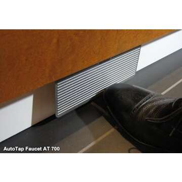 The AT700 Sink Pedal Faucet Enhances Hygiene, Saves Water and Energy and Keeps The Faucet and Countertops Clean and Dry. an Alternative to Touchless Kitchen Faucet.