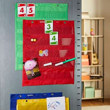Learning Resources Magnetic Pocket Chart Squares - Set of 4, Classroom Pocket Charts, Classroom/Teac...
