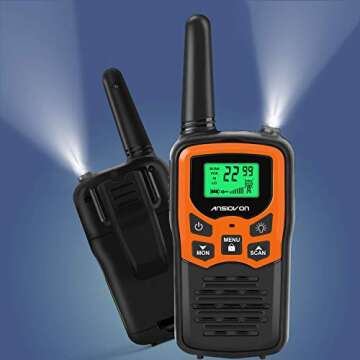 ANSIOVON Walkie Talkies: Long Range for Outdoor Fun