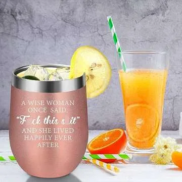 Coolife Funny Wine Tumbler - New Beginnings Gifts for Women, Drinking Gifts, Retirement, Cool Christmas, Birthday Gifts for Women, Best Friend, Coworker, Her, Mom, Wife, Sister - Fun Wine Cups