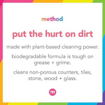 Method Cleaner Sprays - Multi-Surface Cleaners variety Pack - Stone, Shower And multi Purpose Cleaners 28 Ounce (3 Pack)