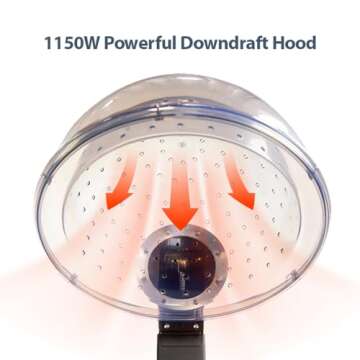 SKINACT Hooded Conditioning Hair Dryer - 1150W with Adjustable Features
