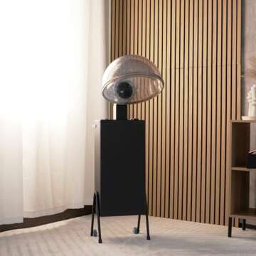 SKINACT 1150W Hooded Hair Dryer with Timer & Adjustable Heat