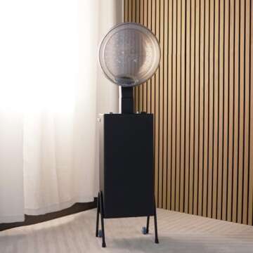 SKINACT 1150W Hooded Hair Dryer with Timer & Adjustable Heat