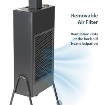 SKINACT 1150W Hooded Hair Dryer with Timer & Adjustable Heat