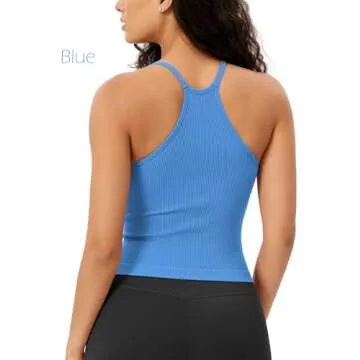Seamless Ribbed Cami Tops 3-Pack for Women