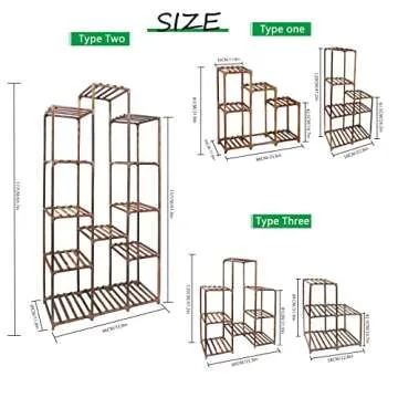 XXXFLOWER Plant Stand Indoor Outdoor Large Plant Cabinet Corner Holder Plant Shelf 13 Tiers Wood Pla...